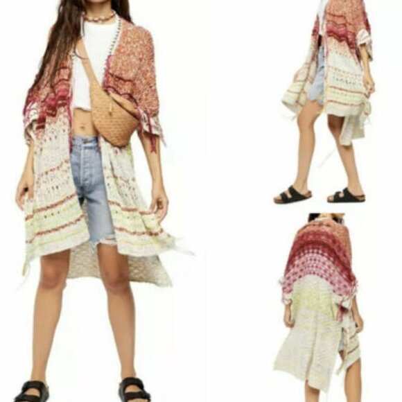 Free People Skies The Limit Cardigan Desert Dream Combo XS - Picture 2 of 6